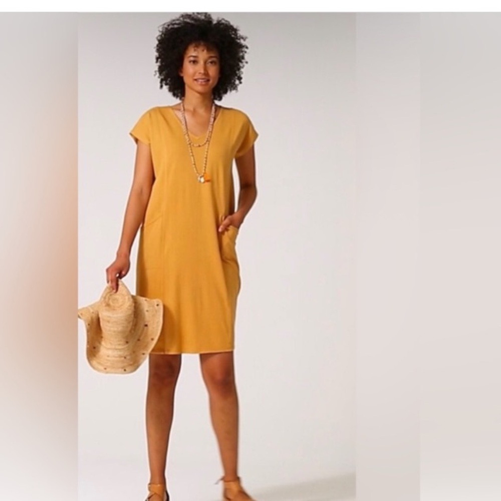 J Jill Pure Jill  Pocket  Short Sleeve Knit Dress XL